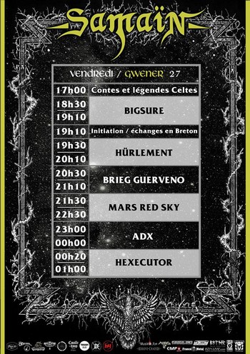 running order vendredi